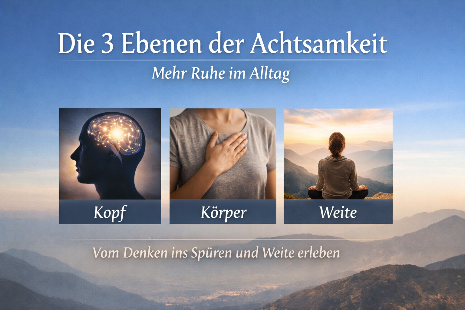 Audio-Kurs: Die 3 Ebenen der Achtsamkeit